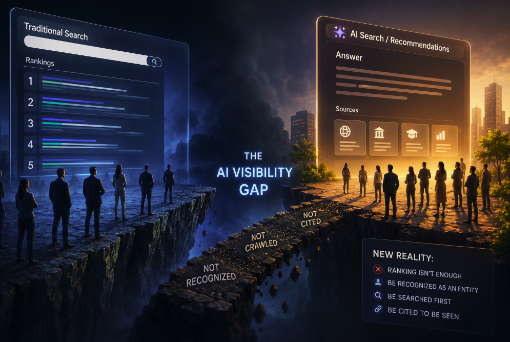 AI Search Is Creating a New Visibility Gap Between Rankings and Recommendations