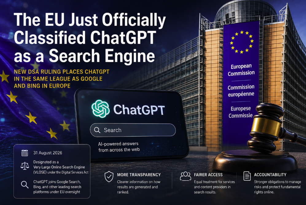The EU Just Officially Classified ChatGPT as a Search Engine