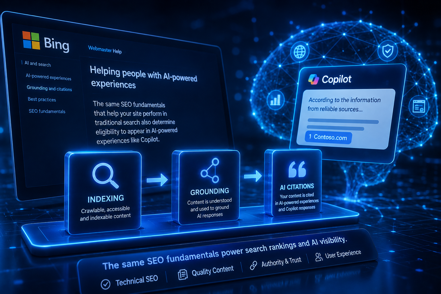Bing Connects SEO Foundations to Copilot Citations: Indexing, Grounding and AI Visibility Are Now One Pipeline