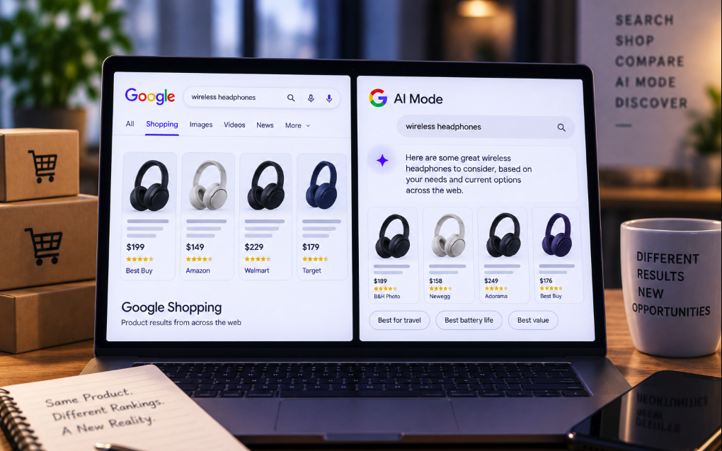 Ranking in Google Shopping Barely Predicts Product Visibility in AI Mode