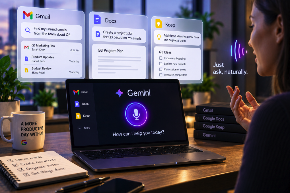 Google Turns Workspace Search Into a Voice Conversation With Gemini