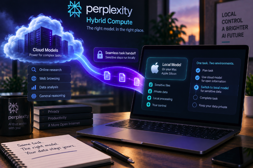 Perplexity Splits One AI Agent Between the Cloud and Your Mac
