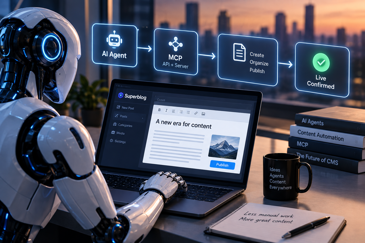 Superblog Lets AI Agents Publish Directly Through MCP — The CMS Dashboard May Become Optional