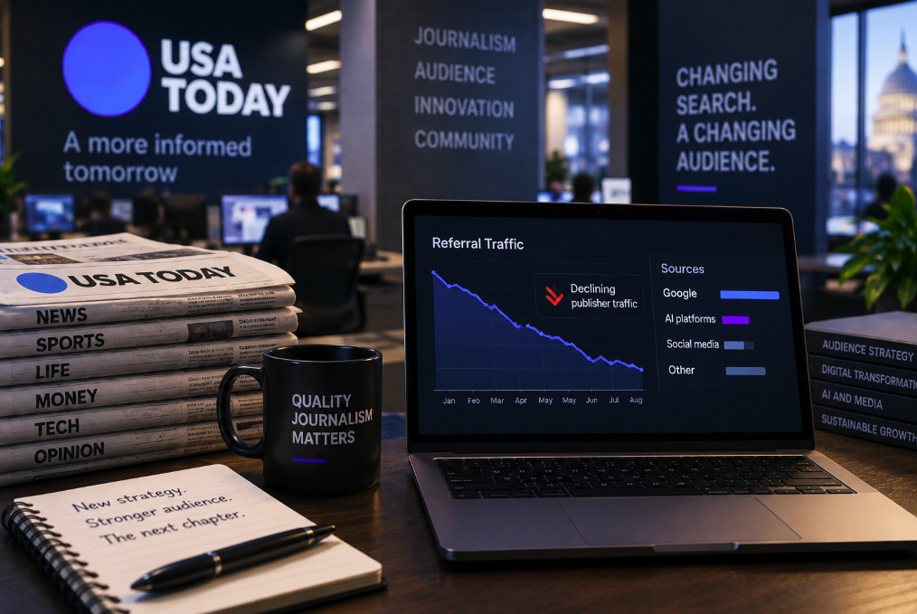 USA Today Restructures Its Audience Team as AI Search Cuts Publisher Traffic
