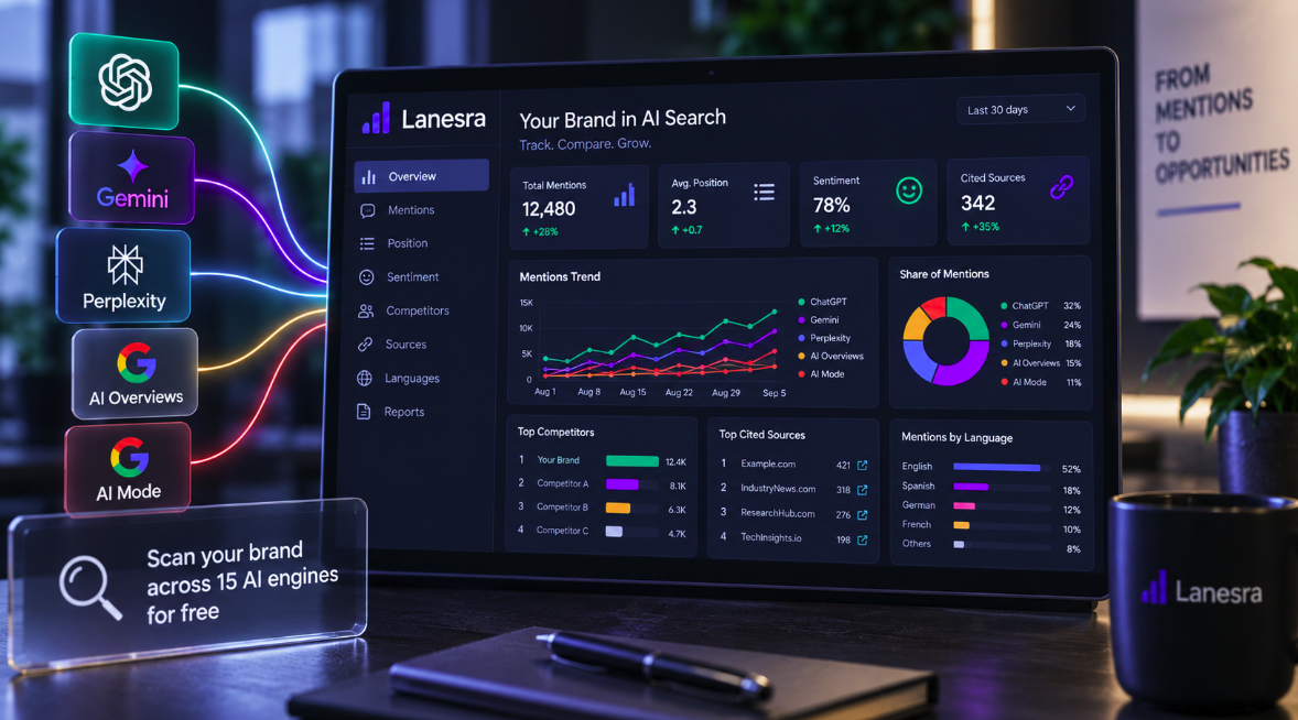 AI Visibility Is More Than a Mention: Lanesra Measures Where, How and Why Brands Appear