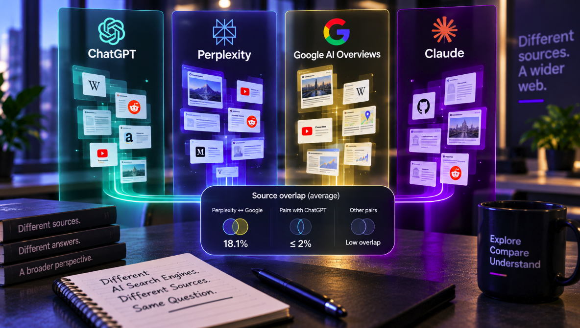 AI Search Engines Don’t Share One Ranking — They Run Four Different Source Pipelines
