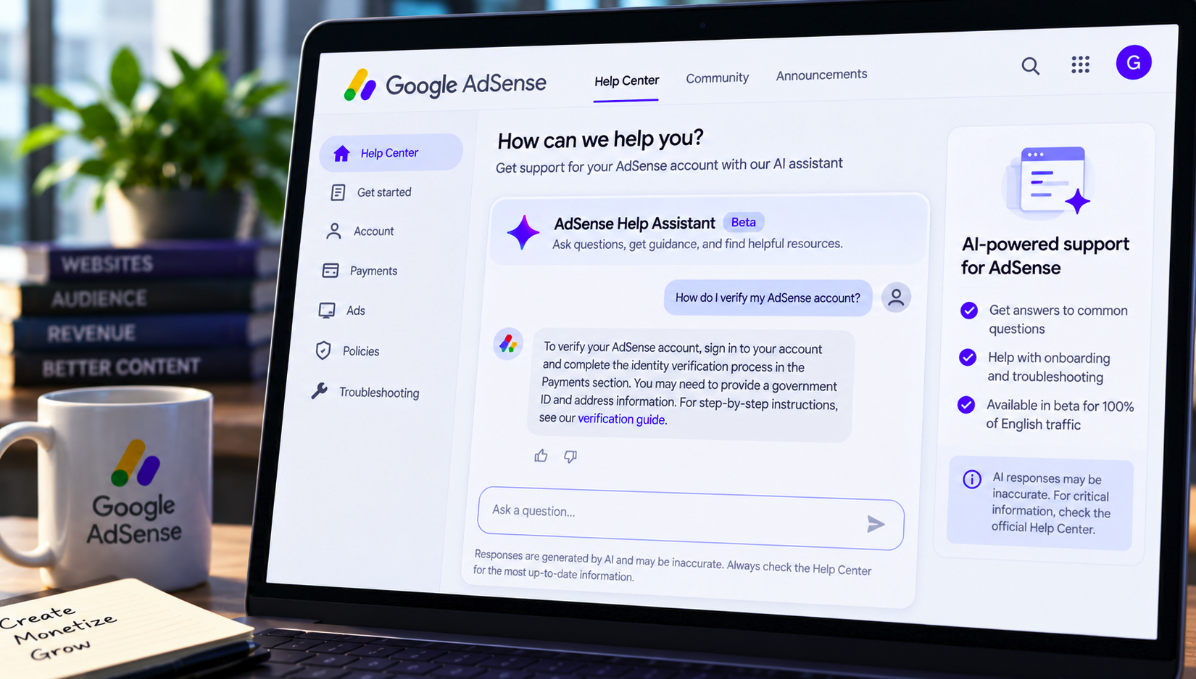 Google Turns AdSense Support Into an AI Conversation—With an Accuracy Disclaimer