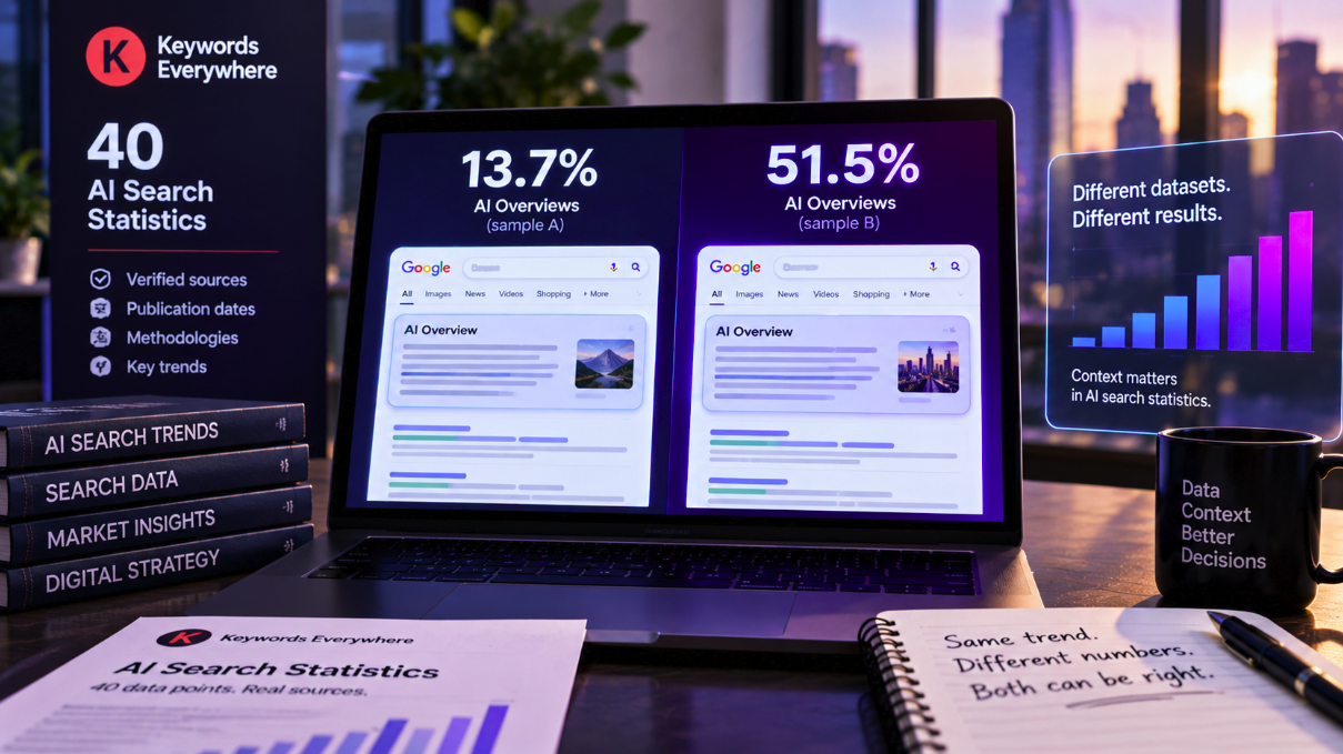 AI Overviews Appear on 14% or 52% of Searches—Both Numbers Can Be Correct