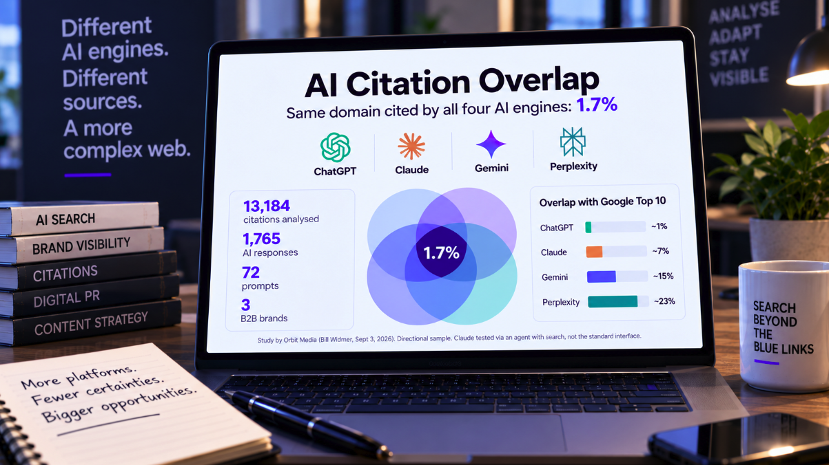 Four AI Engines Agreed on the Same Citation Only 1.7% of the Time