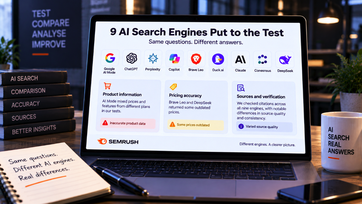 Semrush Tested Nine AI Search Engines—and Found Product Data Errors Across Several of Them