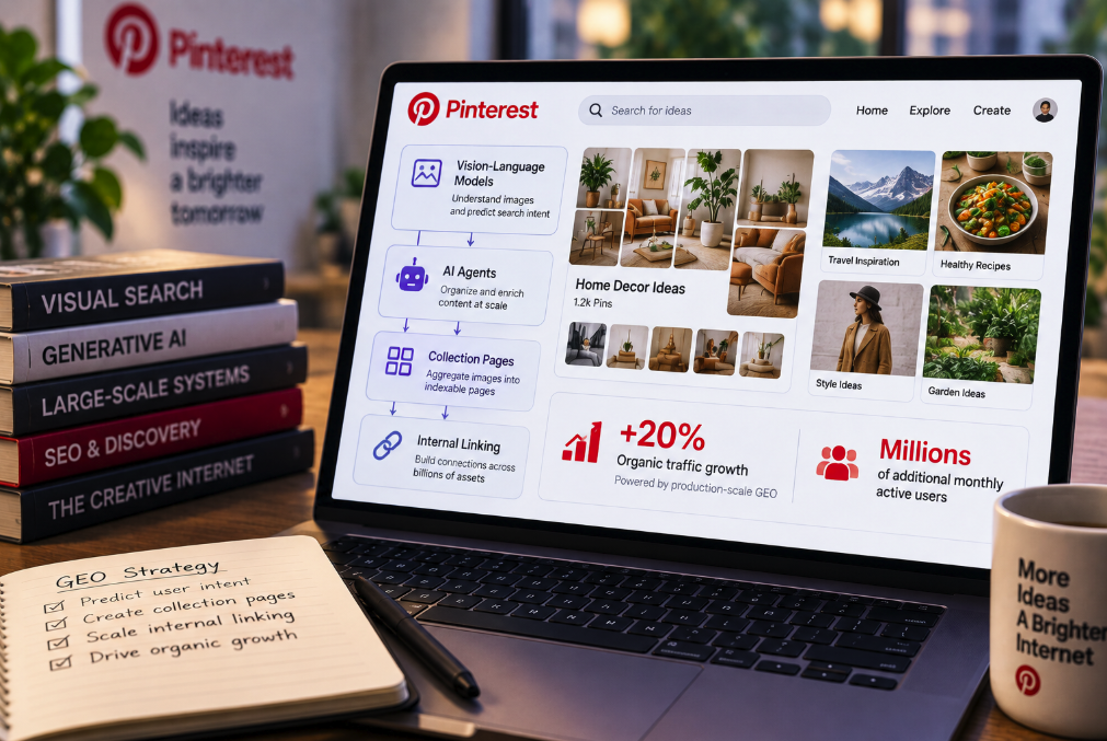 Pinterest Says Production-Scale GEO Across Billions of Images Drove 20% Organic Growth