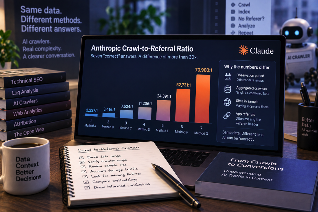 The Same Anthropic Crawl-to-Referral Metric Produced Seven “Correct” Answers