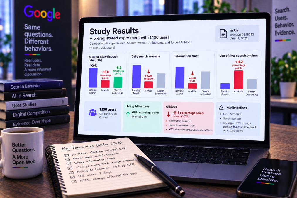 Google AI Mode Cut External Click-Through by 18.8 Points—and Pushed More Users Toward Rival Search Engines