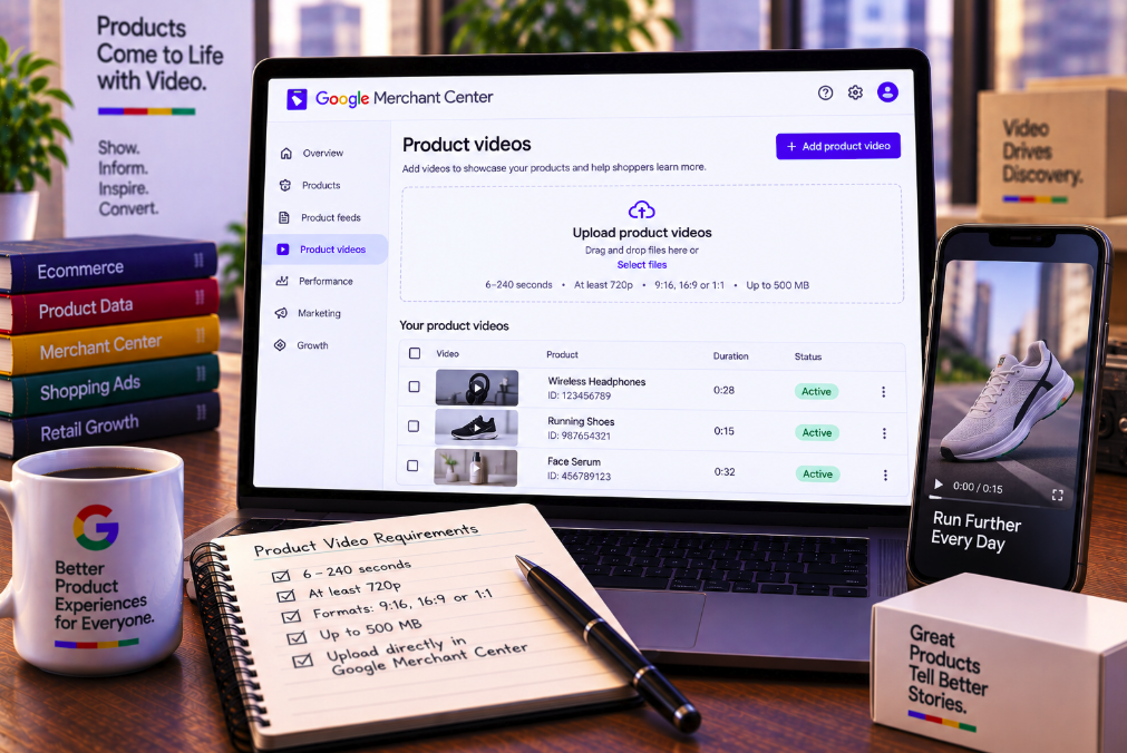 Google Merchant Center Now Lets Retailers Upload Product Videos Directly