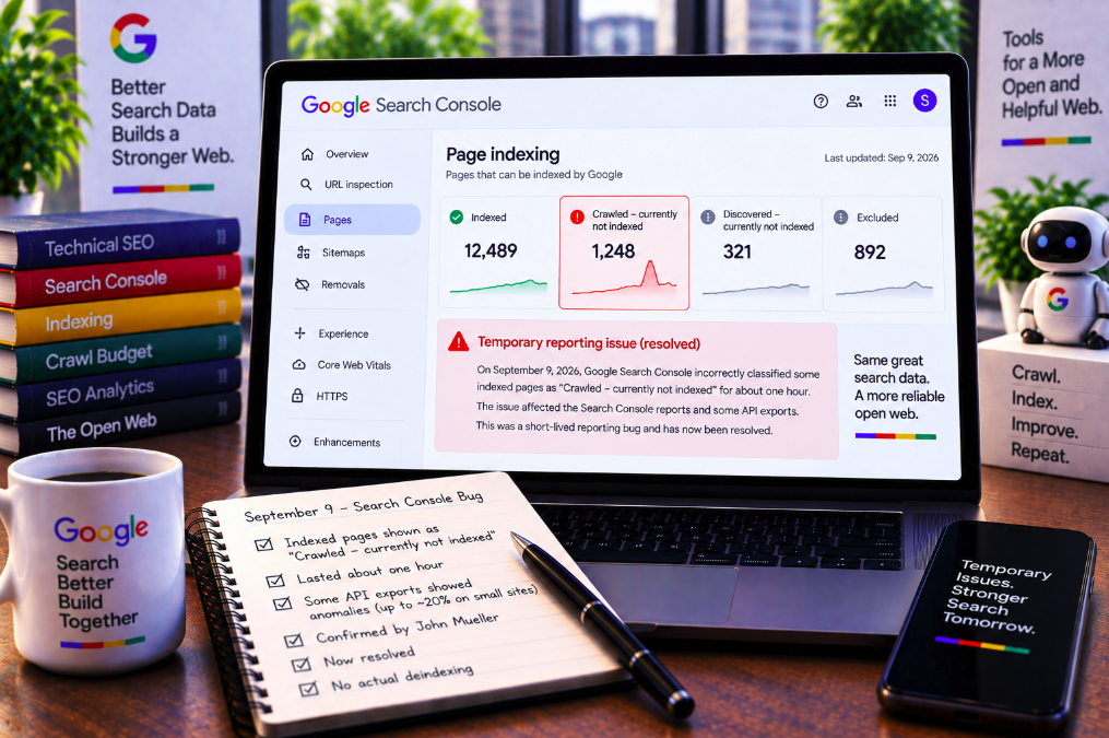 Search Console Briefly Made Indexed Pages Look Deindexed—and Polluted API Exports