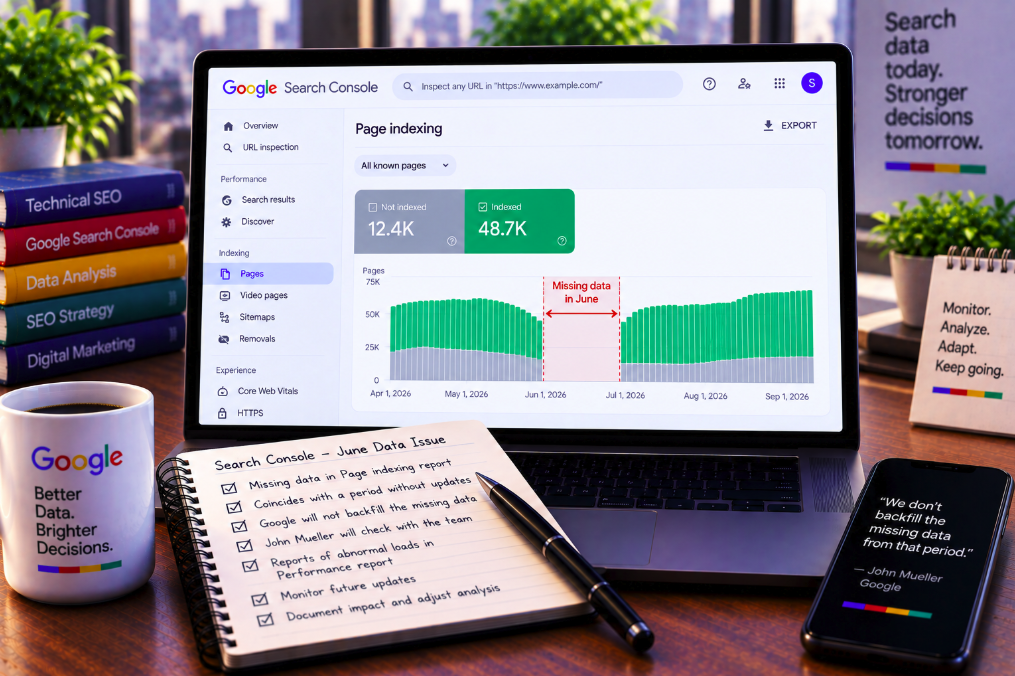 Search Console Lost Part of Its June Indexing History—and Google Says the Missing Data Won’t Be Backfilled