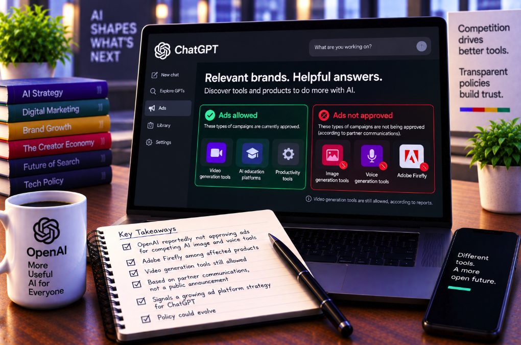 ChatGPT Is Becoming an Ad Platform—While Reportedly Blocking Competing AI Products