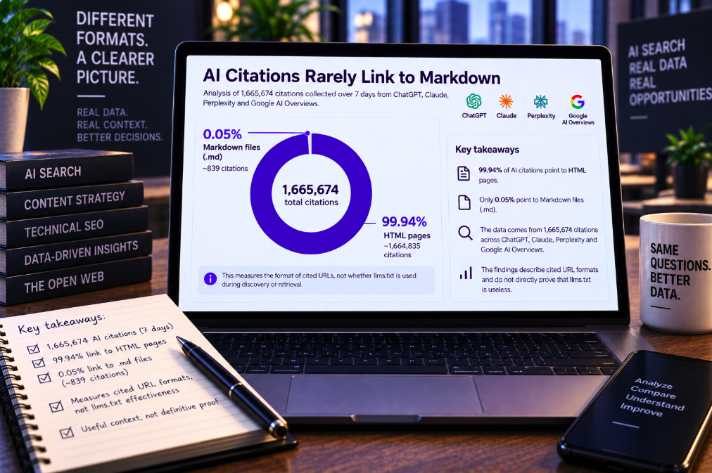99.94% of AI Citations Point to HTML—But That Still Doesn’t Prove LLMs.txt Is Useless