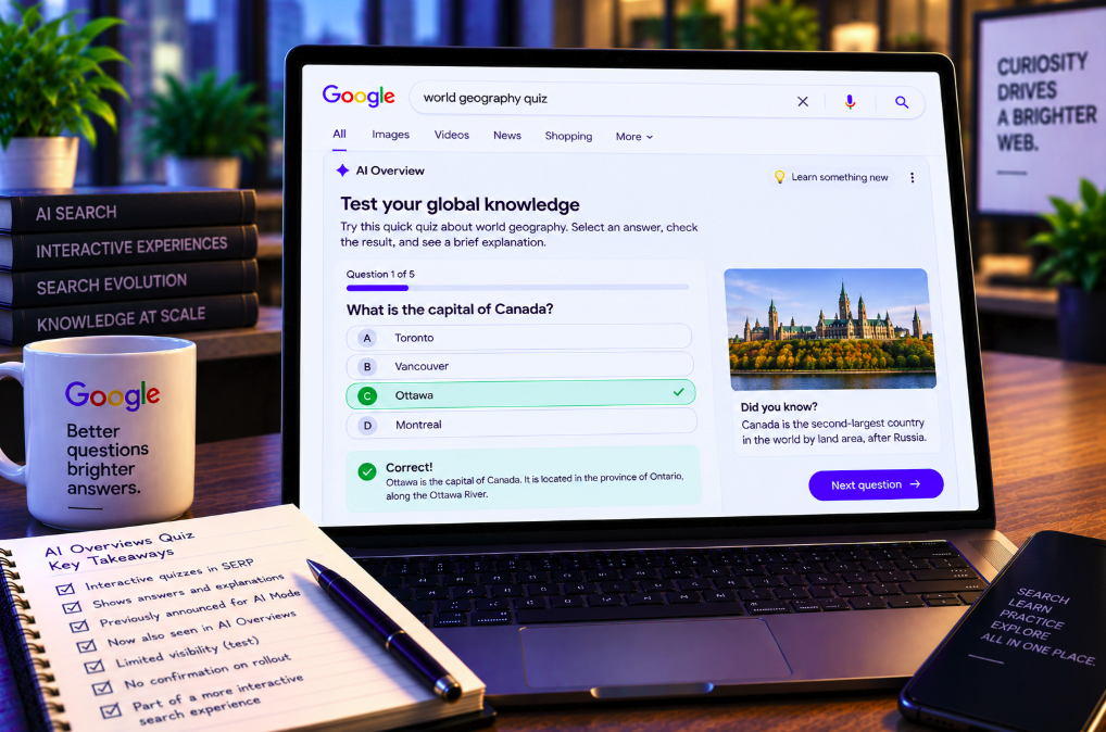 Google AI Overviews Are Becoming Interactive Destinations—Now They Can Quiz Users Without Sending Them to a Website