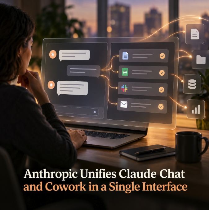 Anthropic Unifies Claude Chat and Cowork in a Single Interface