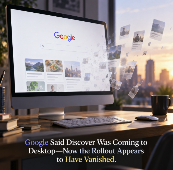 Google Said Discover Was Coming to Desktop—Now the Rollout Appears to Have Vanished