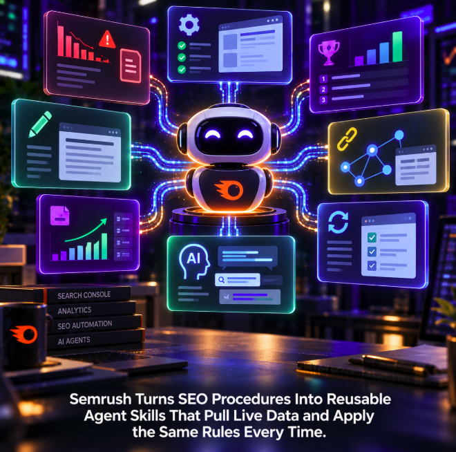 Semrush Turns SEO Procedures Into Reusable Agent Skills That Pull Live Data and Apply the Same Rules Every Time