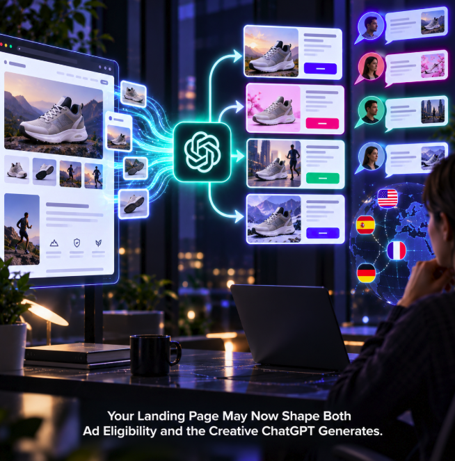 Your Landing Page May Now Shape Both Ad Eligibility and the Creative ChatGPT Generates