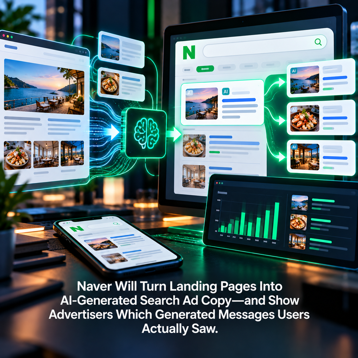 Naver Will Turn Landing Pages Into AI-Generated Search Ad Copy—and Show Advertisers Which Generated Messages Users Actually Saw