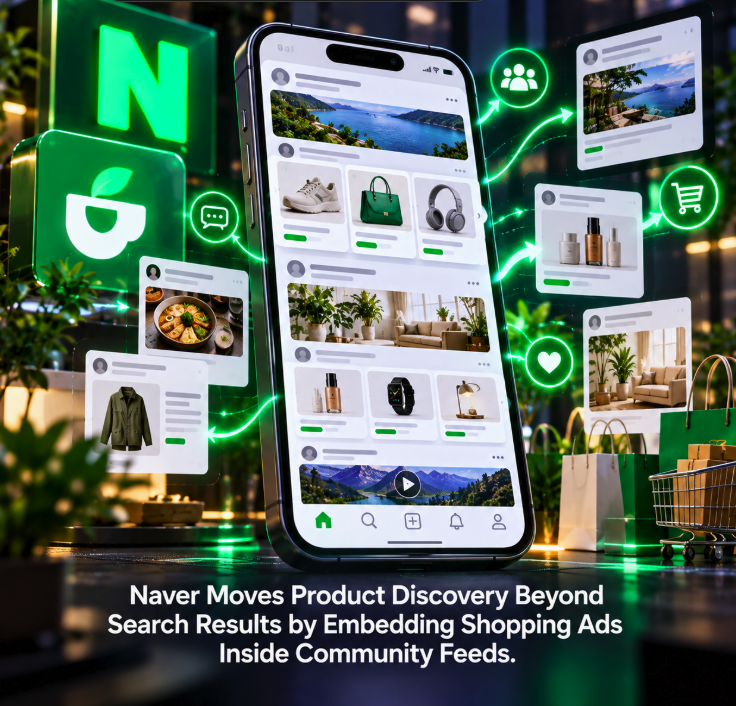 Naver Moves Product Discovery Beyond Search Results by Embedding Shopping Ads Inside Community Feeds