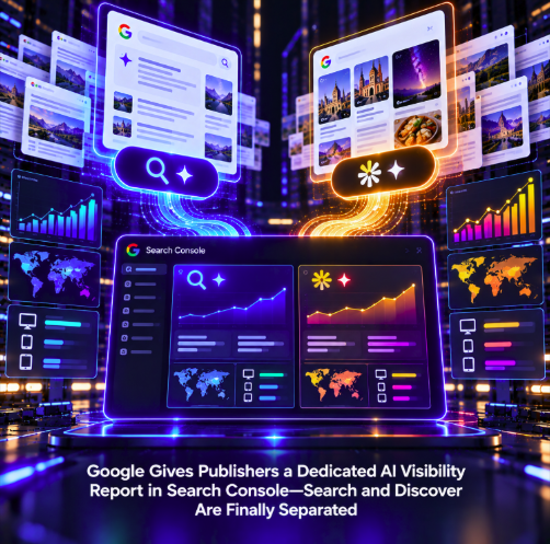 Google Gives Publishers a Dedicated AI Visibility Report in Search Console—Search and Discover Are Finally Separated