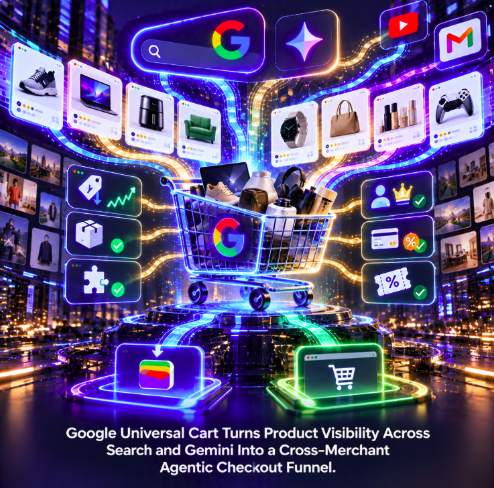 Google Universal Cart Turns Product Visibility Across Search and Gemini Into a Cross-Merchant Agentic Checkout Funnel