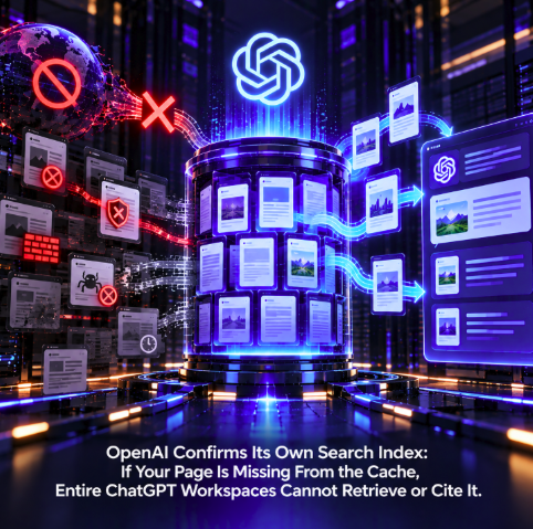 OpenAI Confirms Its Own Search Index: If Your Page Is Missing From the Cache, Entire ChatGPT Workspaces Cannot Retrieve or Cite It