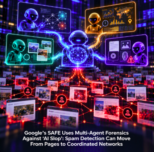 Google’s SAFE Uses Multi-Agent Forensics Against ‘AI Slop’: Spam Detection Can Move From Pages to Coordinated Networks