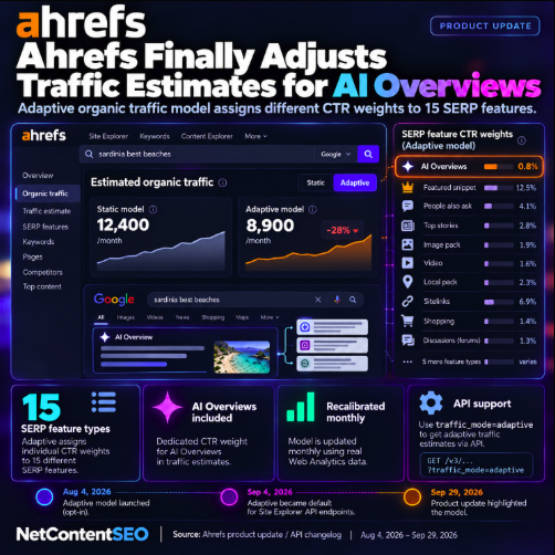 Ahrefs Finally Adjusts Traffic Estimates for AI Overviews Instead of Treating Every SERP Feature Equally