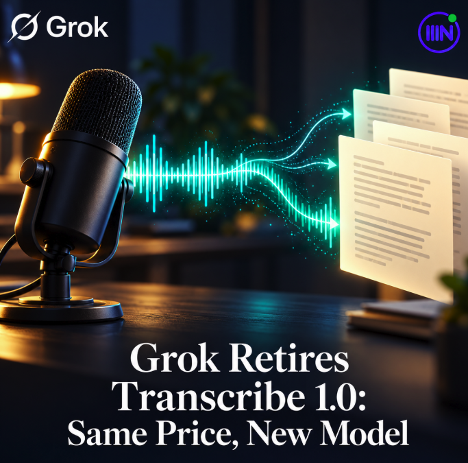 Grok Retires Transcribe 1.0: Same Price, New Model