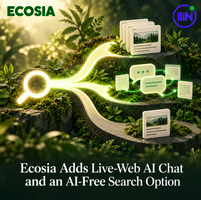 Ecosia Adds Live-Web AI Chat and an AI-Free Search Option