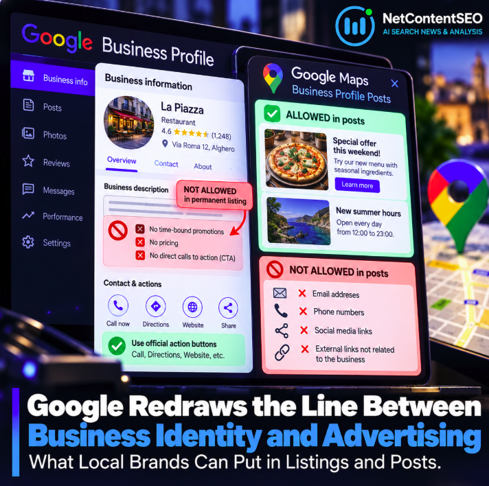 Google Redraws the Line Between Business Identity and Advertising: What Local Brands Can Put in Listings and Posts