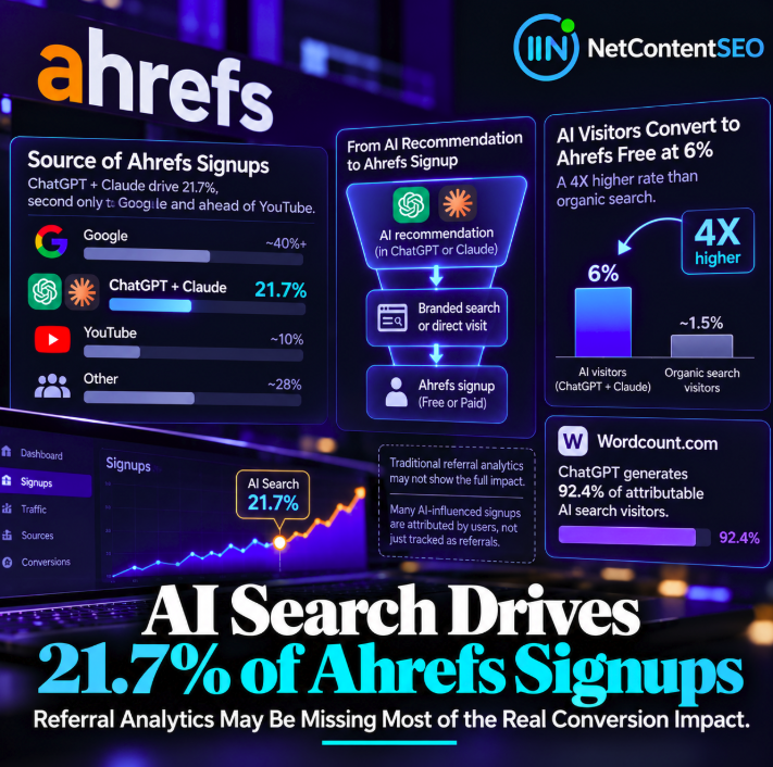AI Search Drives 21.7% of Ahrefs Signups: Referral Analytics May Be Missing Most of the Real Conversion Impact