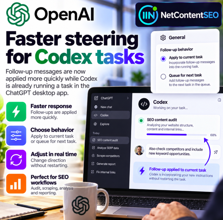 OpenAI Speeds Up Codex Task Steering in ChatGPT Desktop
