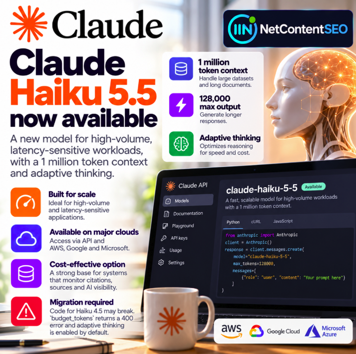 Anthropic Launches Claude Haiku 5.5 With 1M-Token Context and Adaptive Thinking