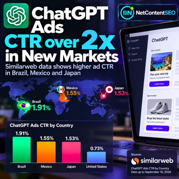 ChatGPT Ads CTR Reaches 1.91% in Brazil: New Markets Outperform the US, but Reach Tells a Different Story