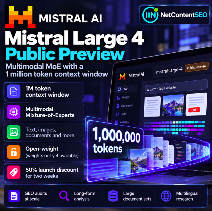 Mistral Large 4 Brings a Million-Token Context Window: New Possibilities for Large-Scale GEO Audits