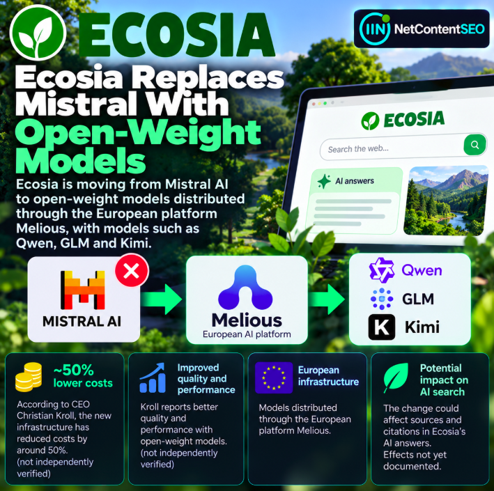 Ecosia Replaces Mistral With Open-Weight Models: Could Its AI Search Sources and Citations Change?