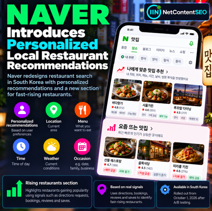 Naver Redesigns Local Restaurant Search Around Context, Personalization and Rising Popularity Signals
