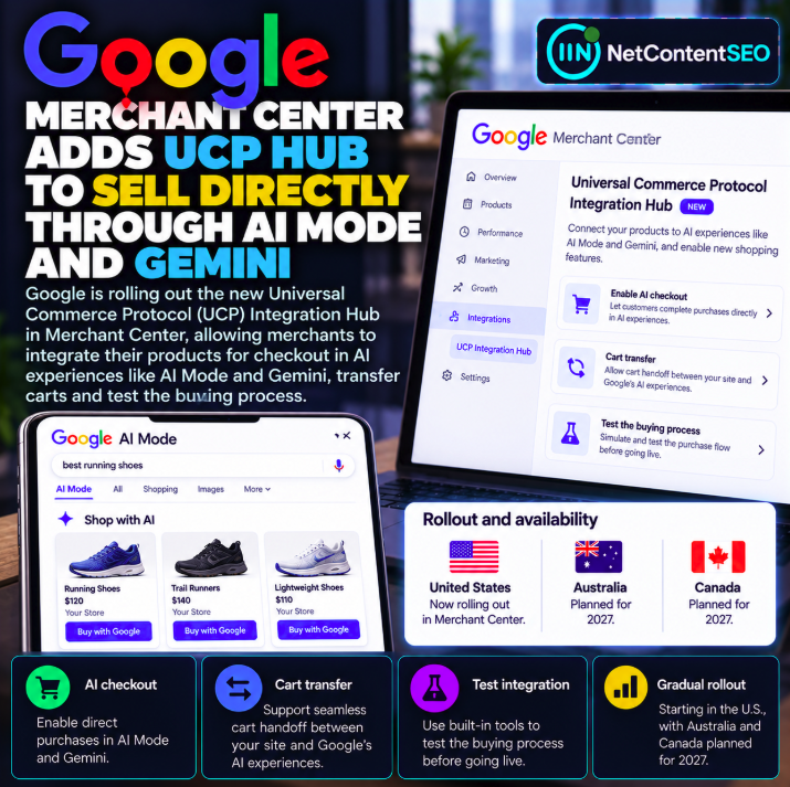 Google Merchant Center Launches UCP Integration Hub: AI Mode and Gemini Move Closer to Direct Checkout