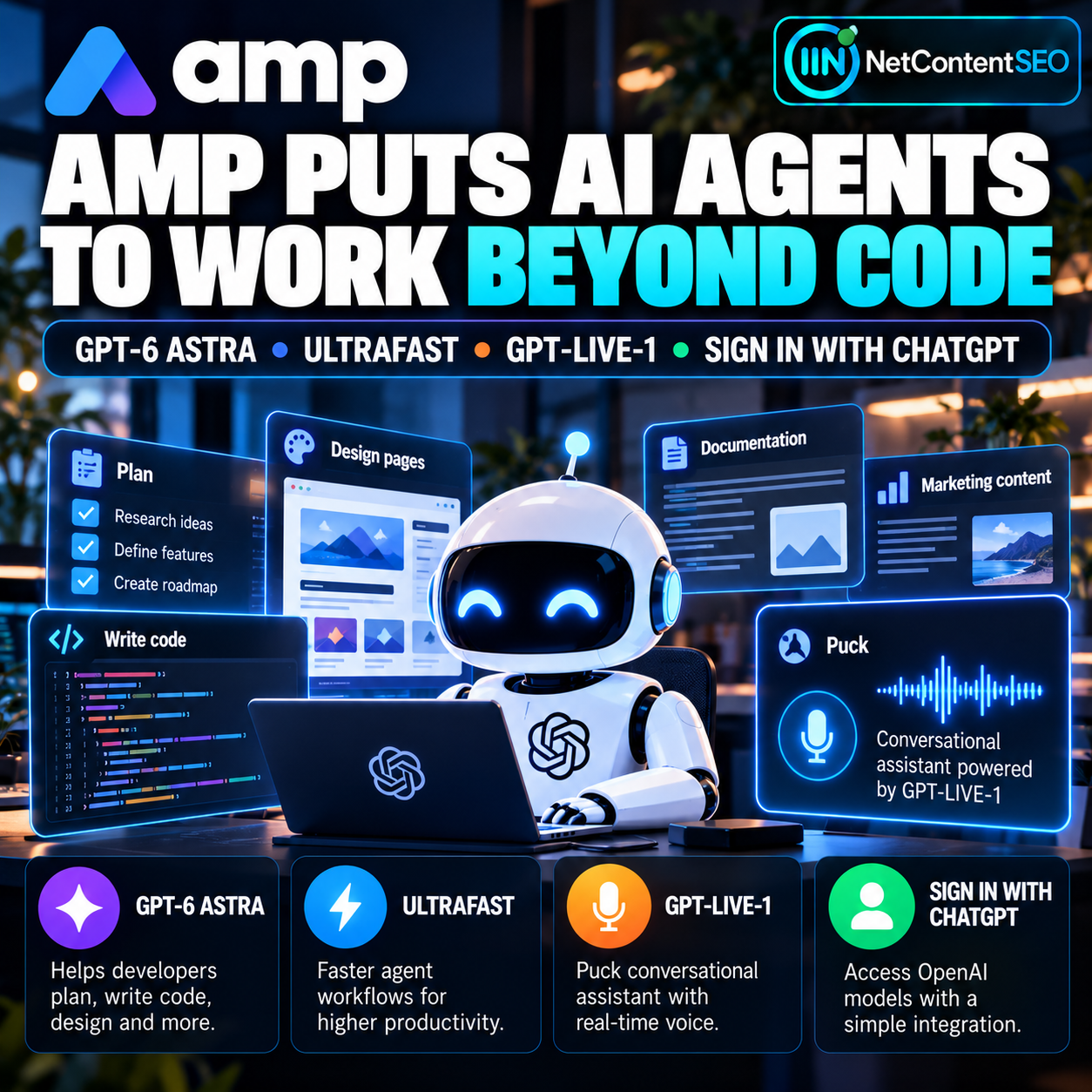 Amp Puts AI Agents to Work Beyond Code with OpenAI Models