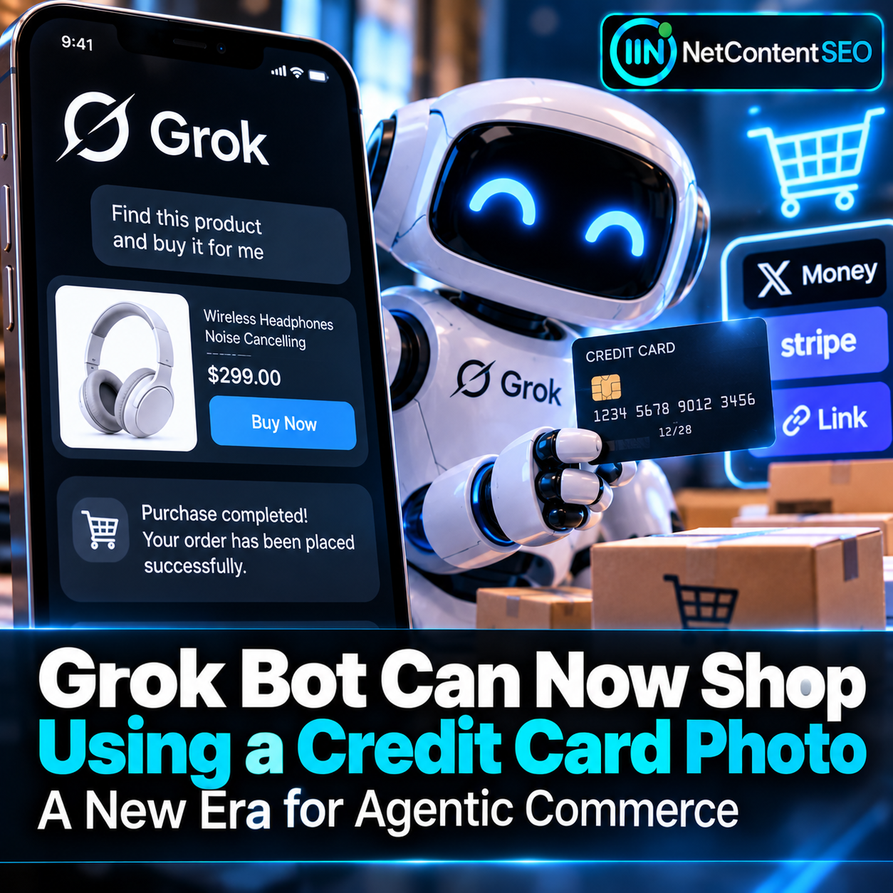 Grok Bot Can Shop With a Credit Card Photo: What It Means for Agentic Commerce and SEO