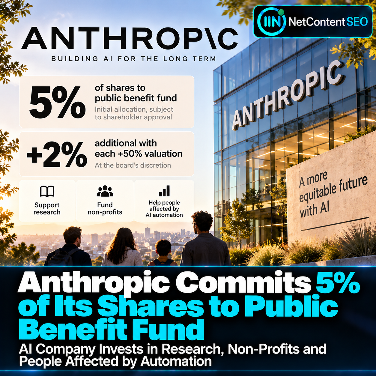 Anthropic Commits 5% of Its Shares to Public Benefit Fund as AI Job Disruption Concerns Grow