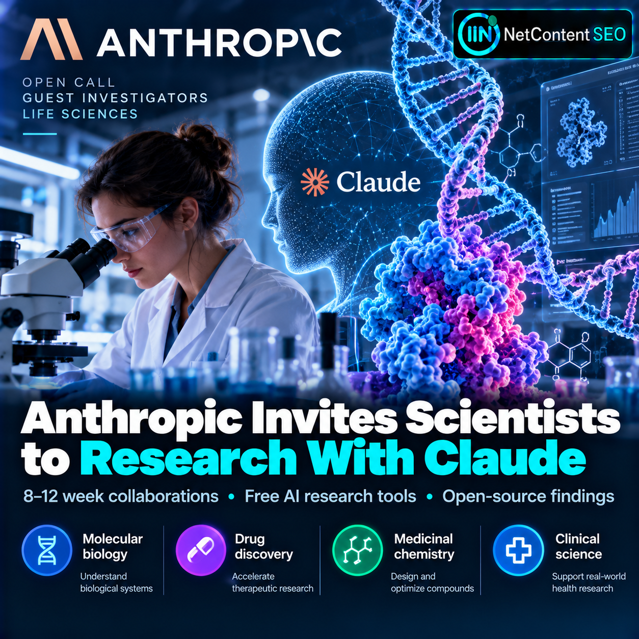 Anthropic Opens Applications for Scientists to Conduct Research With Claude