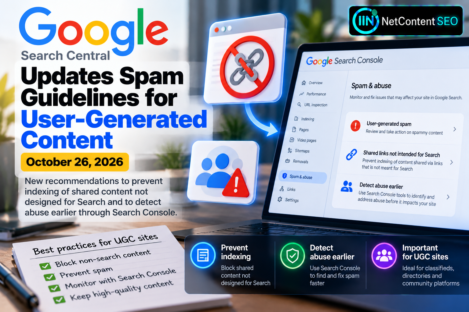 Google Updates User-Generated Spam Guidance: New Indexing and Search Console Recommendations